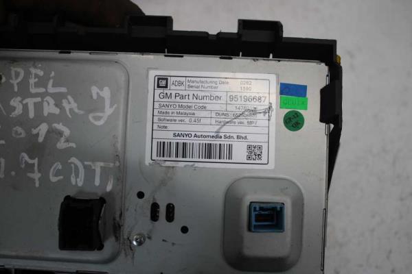 RADIO/NAVI OPEL ASTRA J - NAVI 900 - Vue 3